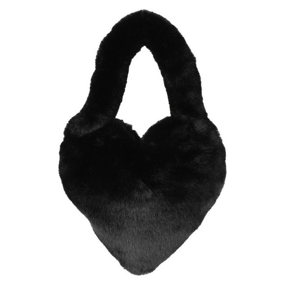 Blumarine Heart-Shaped Faux Fur Bag With Silver Logo - NWT - Picture 3 of 3